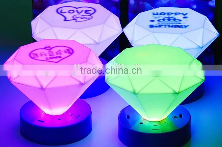 Supply creative fashionDiamond LED small Night light / lamp --Happy birthday
