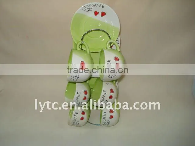 ceramic coffee cup set