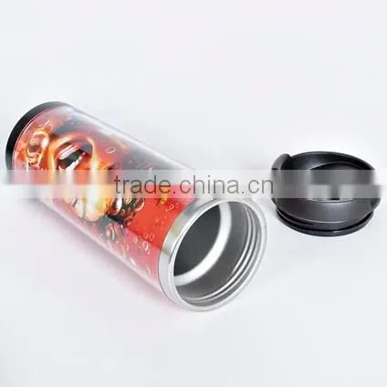 Travel Mug Stainless Steel 450ml with paper insert