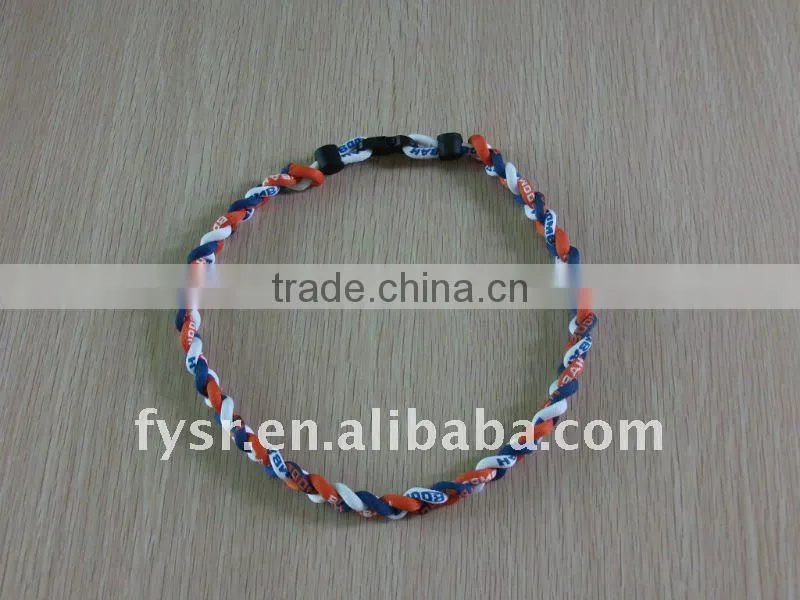Healthy germanium silicone titanium necklace