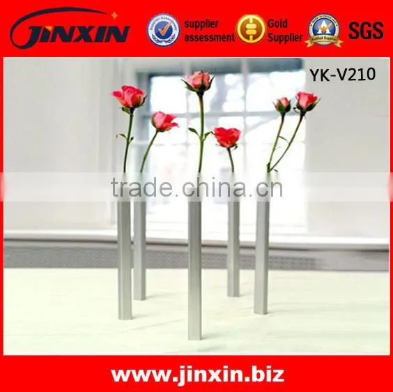 Home Decor Modern Stainless Steel Large Metal Flower Vases