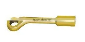 Offset Slogging Box Wrench (Amercian Type) 24~130mm Hammer Striking Spanner Al-Br Be-Cu Non Sparking Hand Tools
