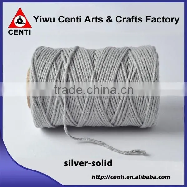 Factory sale original white and rose pink coloured cotton bakers twine
