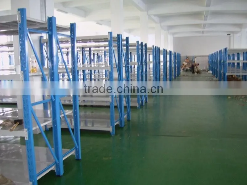 Warehouse space saving rack system