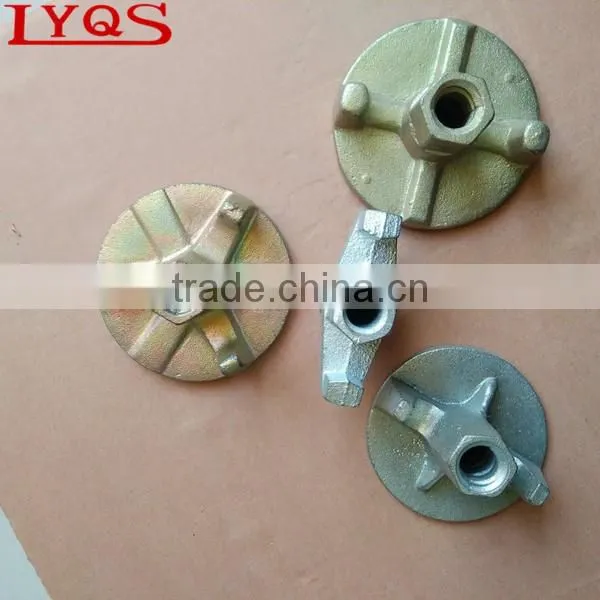 Three anchor wing nut casting nut for formwork system