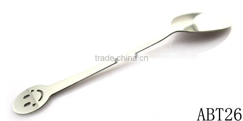 High Grade Mirror Polish Flatware Set,smile face stainless steel 410 spoon