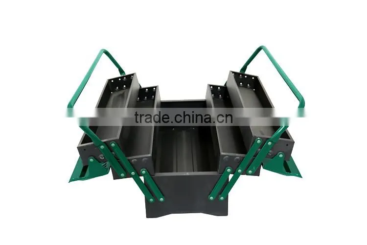 High Quality Empty Toolkit,Three Layers Metal Tool Box