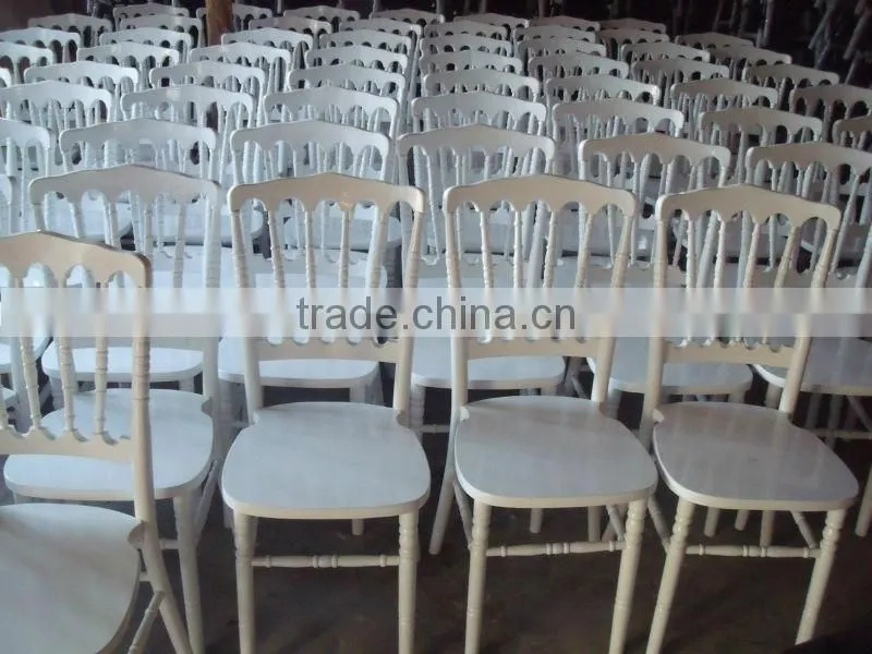 white wooden napoleon chair for wedding party rental