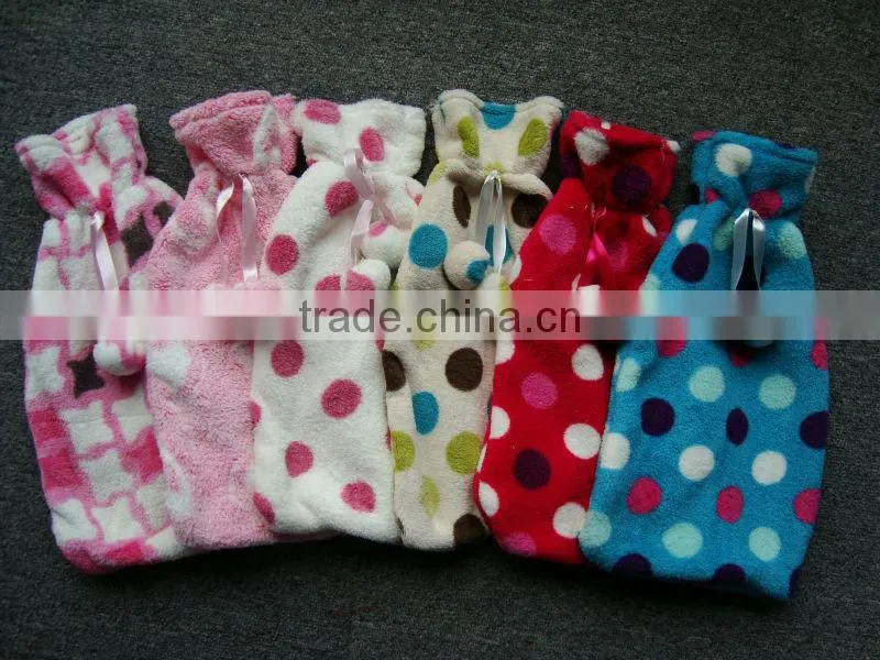 2016 The best quality long plush hot water bottle cover