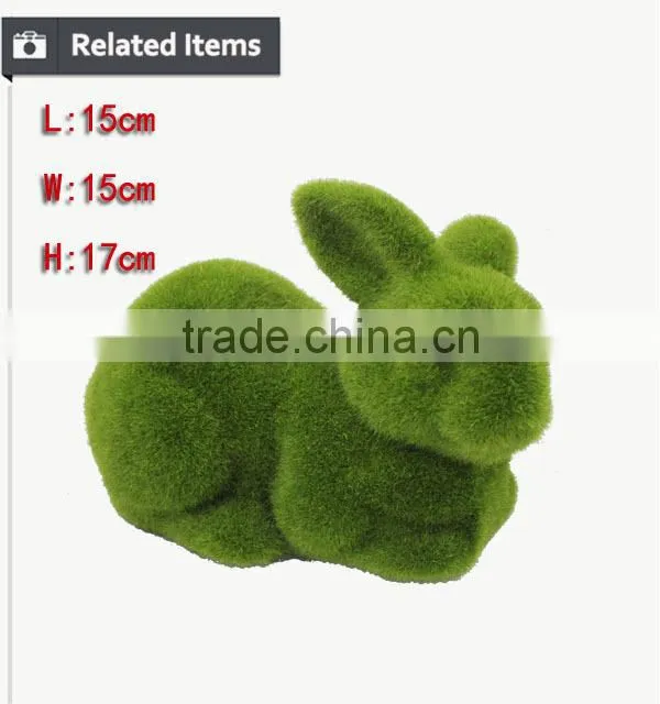 Pet product gardening item for home and garden decoration moss rabbit