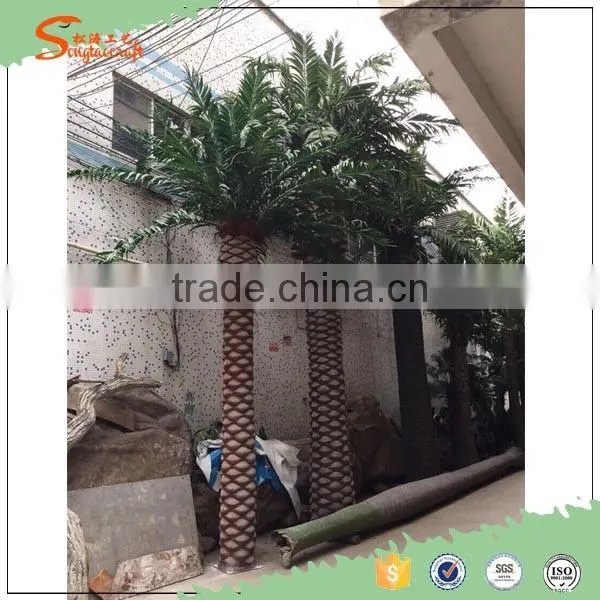 Wholesale artificial date palm tree customized fiberglass artificial date palm tree artificial outdoor palm tree