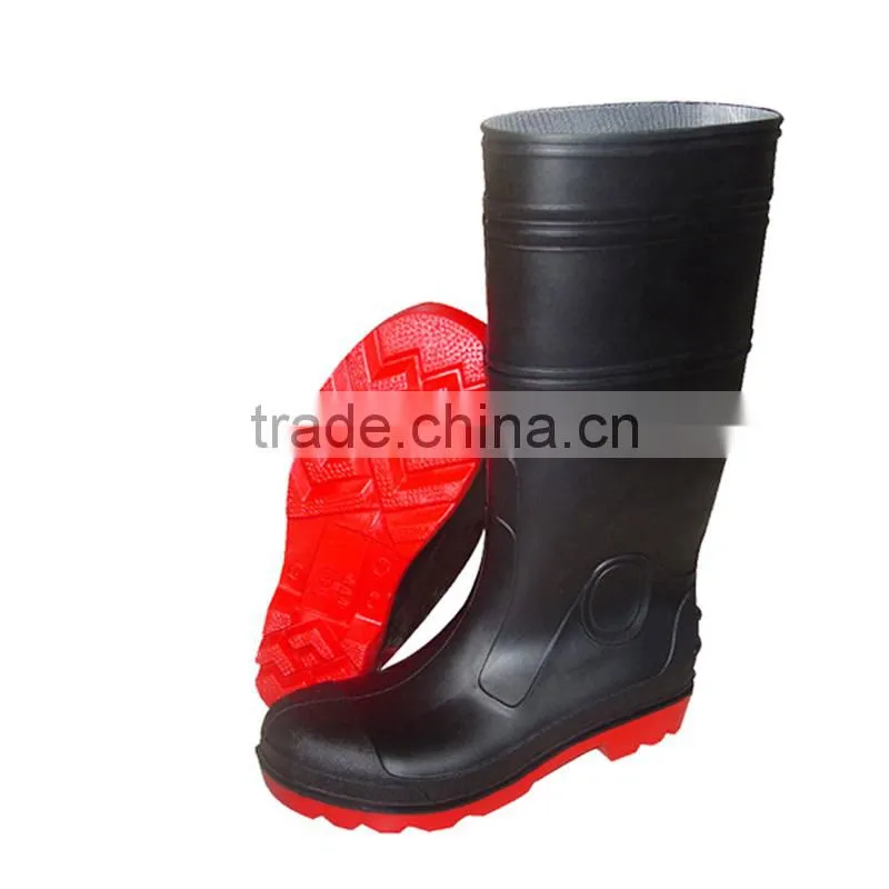 pvc safety shoes rain boots working gumboots supply