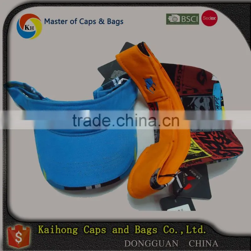 OEM fashion high quality sports custom cheap cotton sun visor