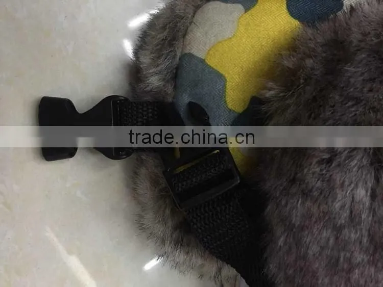 Wholesale camouflage faux fur trapper hat winter earflap cap