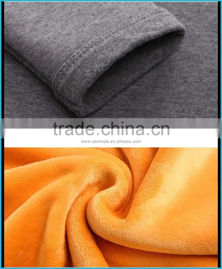 Couples Heated Thermal Underwear Thick Double Layer Merino Wool Polartec Thermal Underwear Knee Support Thermo Underwear
