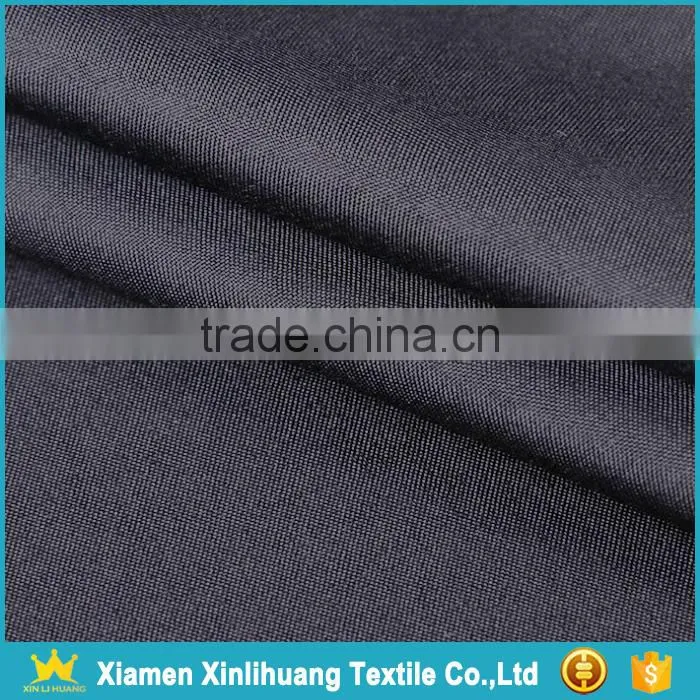 Wholesale Plain Black 50D 240T 100 Polyester Pongee Pocket Fabric