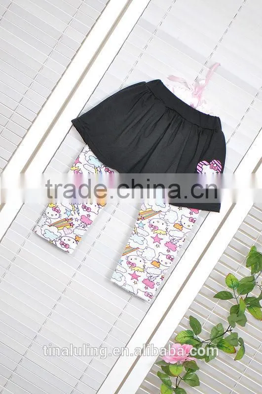 fashion baby girls kitty legging-skirts children leggings and tights