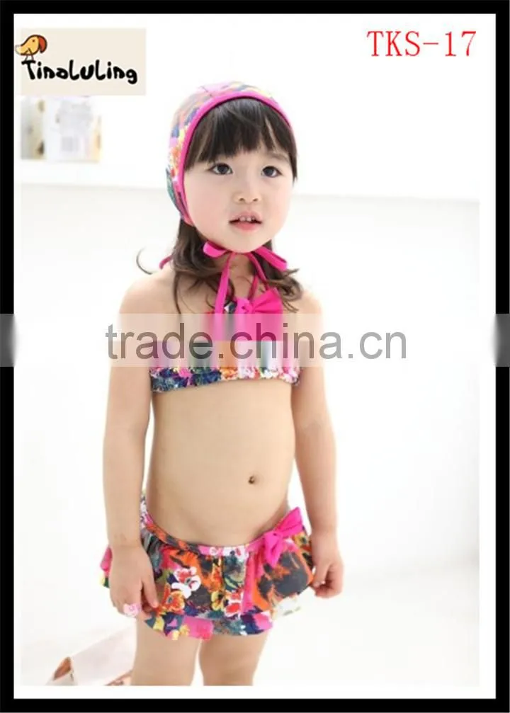 2014 kids girls swimwear sexy swimwear for kids beachwear