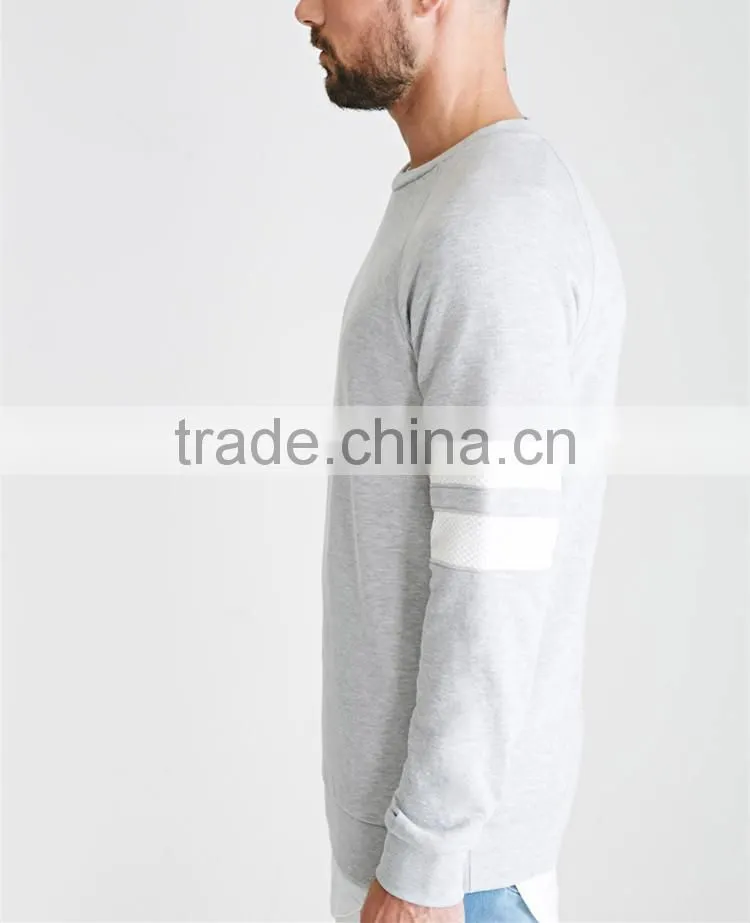 fashion crewneck blank sweatshirt for men