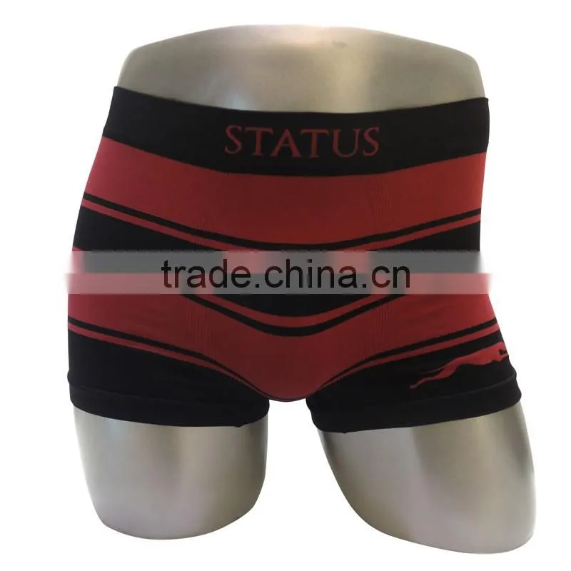 Black and red seamless underpanties male lingerie hot underwear mens boxers