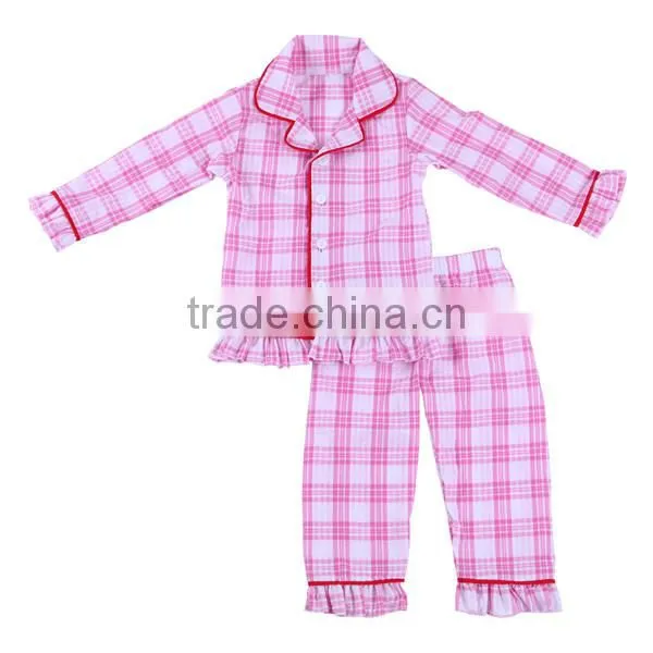 2017 wholesale children's boutique clothing pajamas sleepwear children pajamas