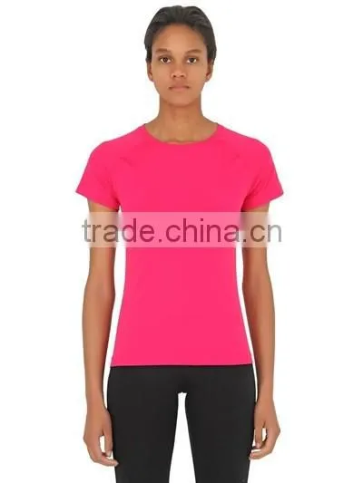 Oem Womens Dri Fit Running T-Shirts,Girls Crew Neck Sport T-Shirts for Marathon