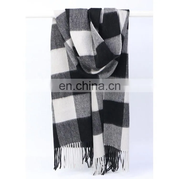 2017 New Big Plaid Cashmere Scarf Wholesale