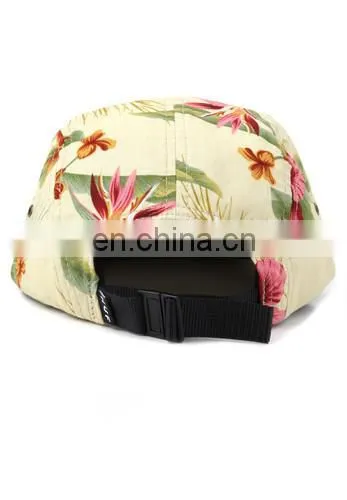 Flat embroidery 5 panel snapback old fashion hat for men
