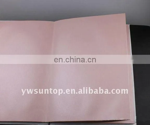 2015 cheap Novel heart design with rose decoration wedding guest book