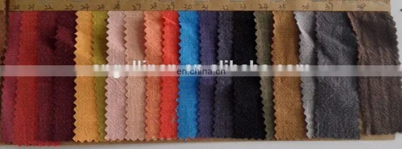 100% pure linen stone washed fabrics in many colors for clothes