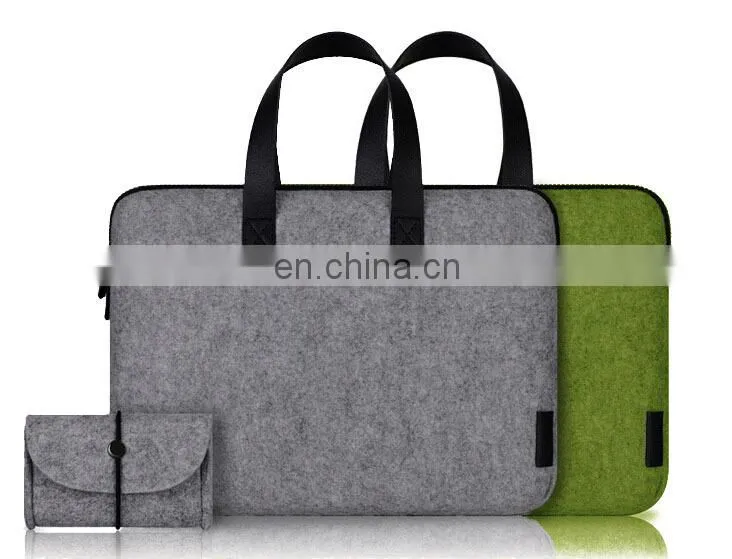 High quality wool felt bag for laptop