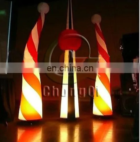Remote control inflatable shaped light
