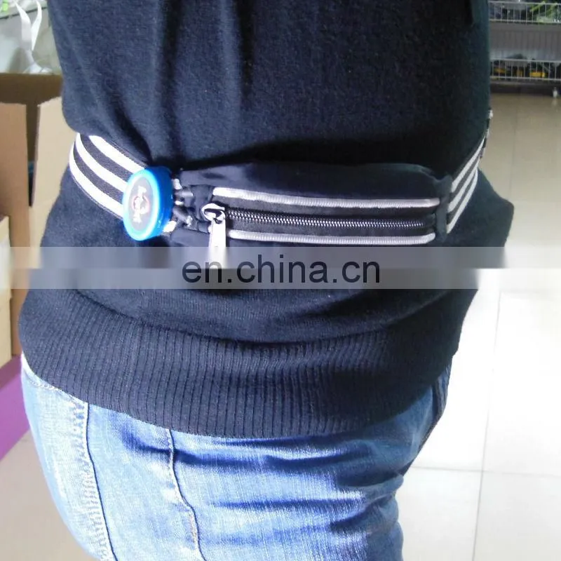 Best selling sports glow belt waistband LED mobile phone bags lighting led phone cases gift bag
