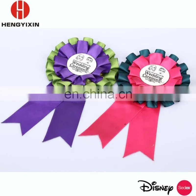 Award ribbon rosette/ribbon flower for wedding ceremony