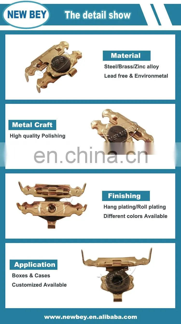 Fashion hardware metal mini locks for jewelry box