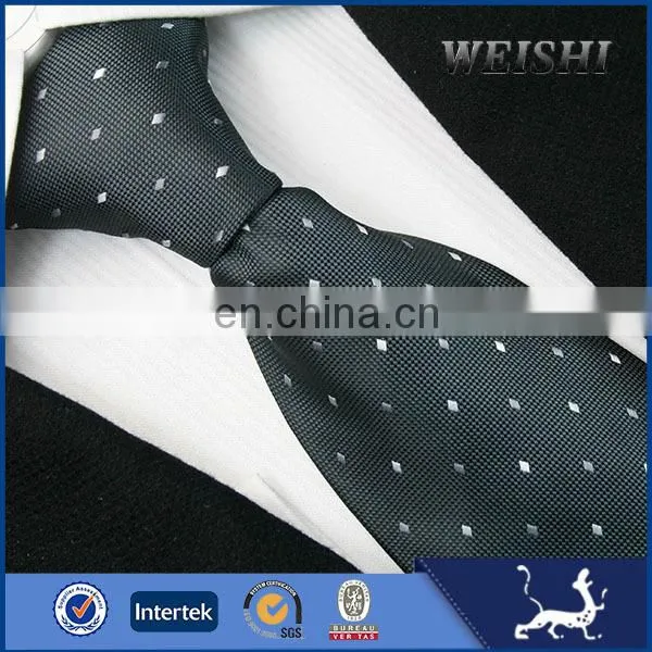 Fashion red dot cheap woven slim ties for men design