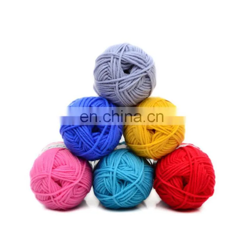 Natural smooth wholesale cotton yarn for hand knitting