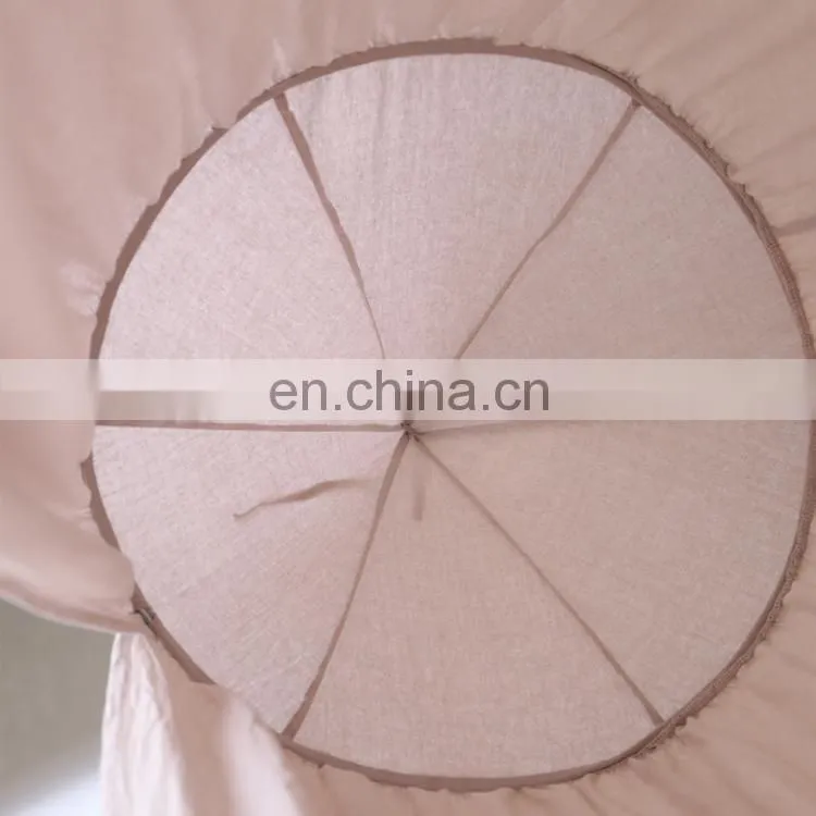 Decoration Ins Pink Cotton Princess Castle Bed Canopy Mosquito Net for Kids Baby and Adults
