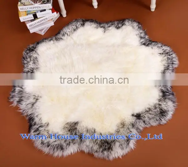 Wholesale Circular Sheepskin Rugs Carpet for Home Decorative
