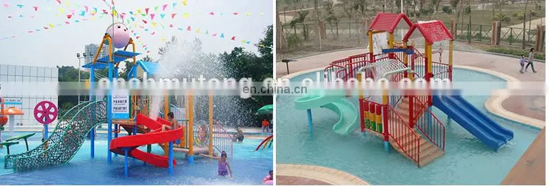 mutong aqua park equipment waterslide fiberglass Large water slides for sale