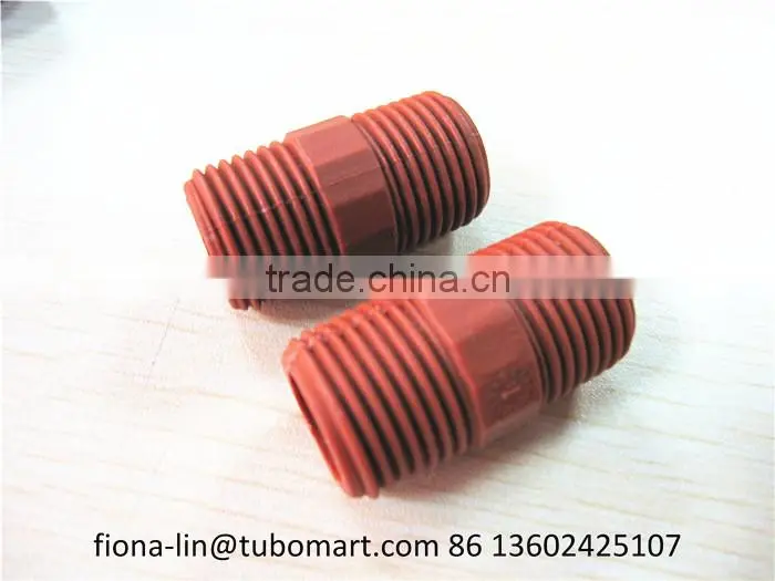 PPH pipe fitting with thread fittings of pph new plastic material