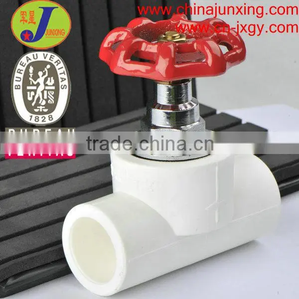 PPR pipe fittings/ ppr fittings hot fusion brass stop valve