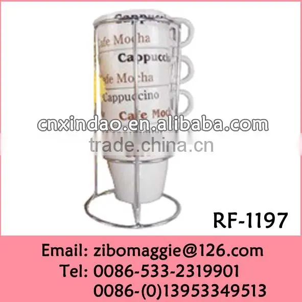 Hot Sale Coffee Designed Good Quality Wholesale Personalized Porcelain Stackable Cups