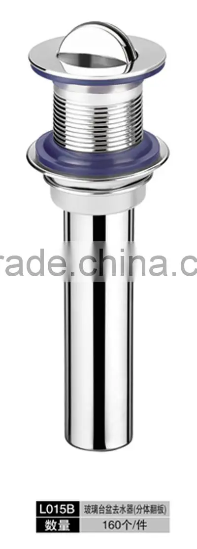 2015 Hot sale Caitan Wesda Bathroom Accessories Brass Chrome Plated Drainer Basin Sink Waste Drainer
