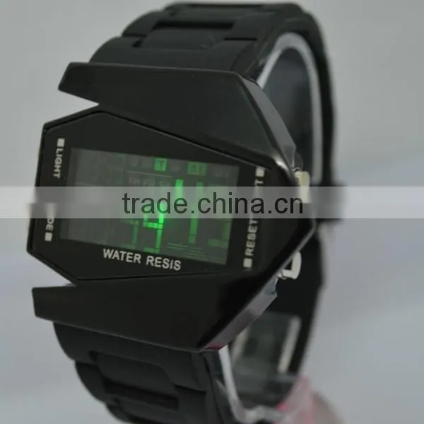 Fly design alarm clock stop watch smart led watch