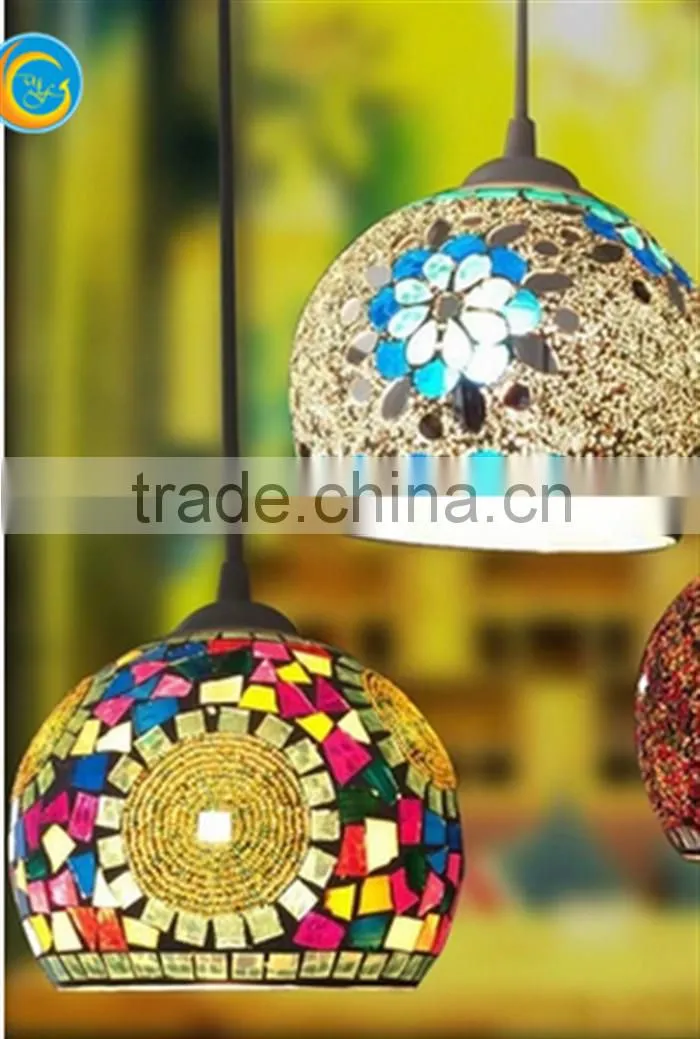 mosaic hanging glass candle holder for wedding decor hotel centerpieces