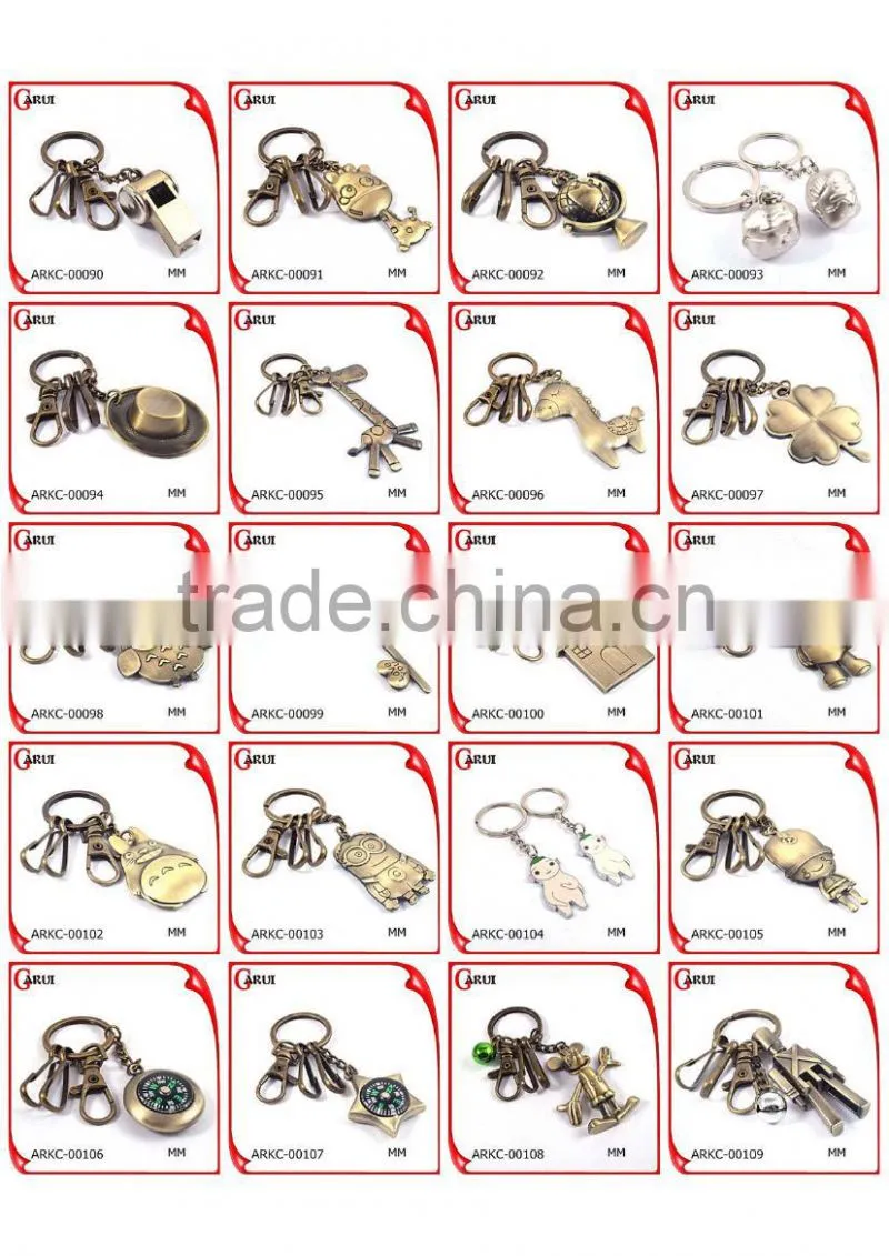 latest product 2015 key chain samples personalized couple keychain