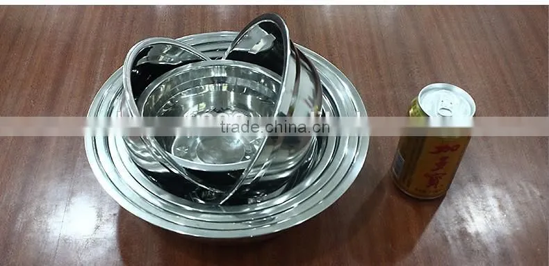 non magnetic deep soup bowl/ stainless steel kids bowl/ salad bowls