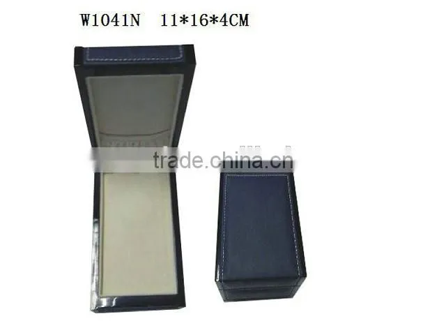 W1041RM Whosale Ring Jewelry Wooden Box High Glossy With PU leather stitching on top