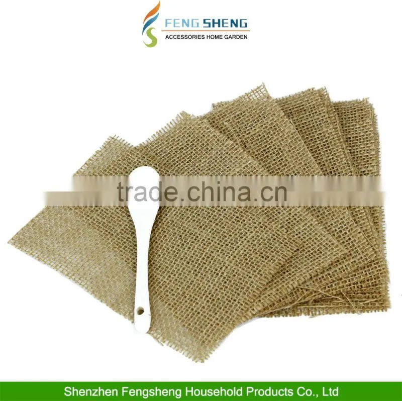 10pcs Table Runner Natural Burlap Table Runner Christmas Place Mats Tablemats